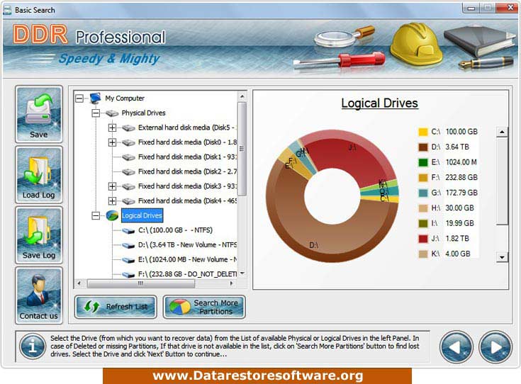 Data Restore Software screenshot