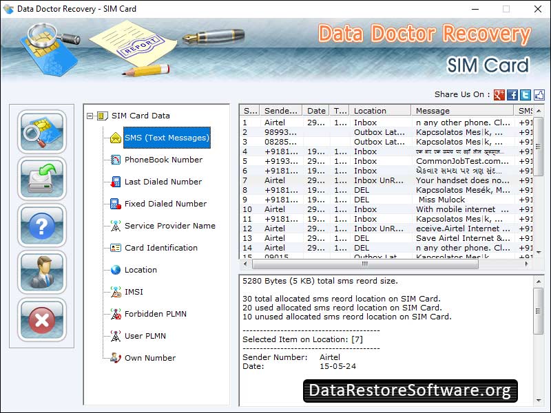 SIM Card Restore Software